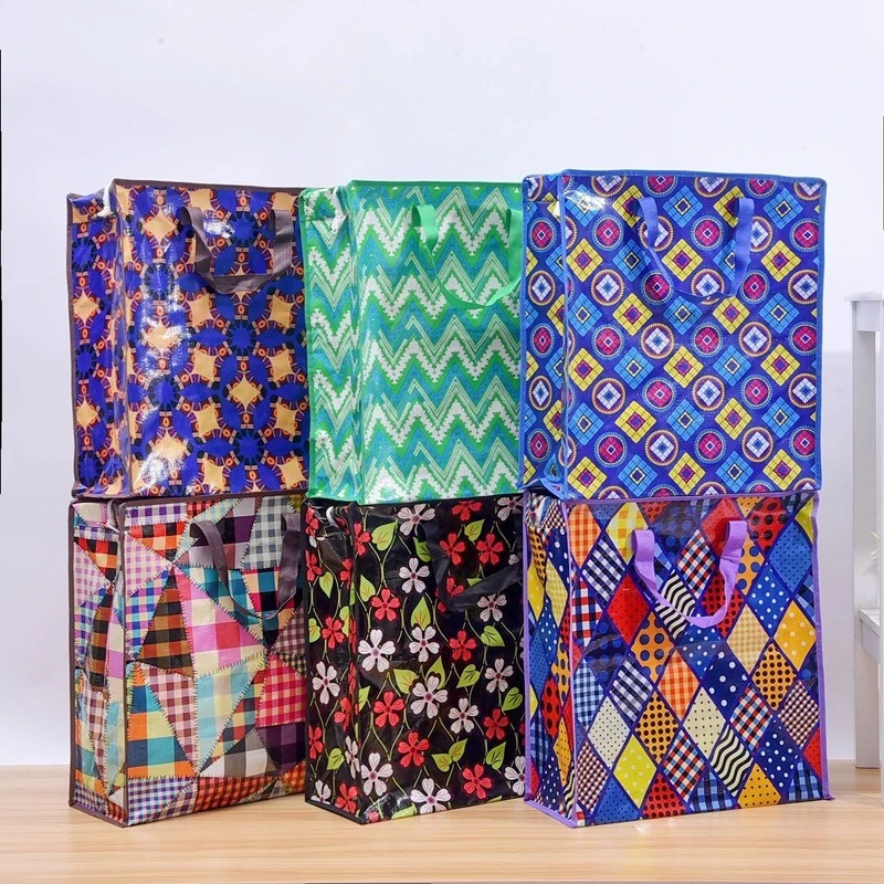 Woven Storage Bags With Handles factory